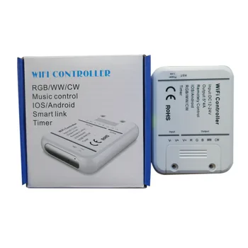 Wifi 5 channels RGBW/WW/CW led controller 16Million colors smartphone control music and timer mode magic home wifi controller
Wifi 5 channels RGBW/WW/CW led controller 16Million colors smartphone control music and timer mode magic home wifi controller