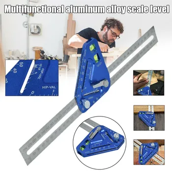 Carpentry Tool Measuring Angle Ruler Multifunctional Aluminum Alloy Scale Level Rust-proof QP2
Carpentry Tool Measuring Angle Ruler Multifunctional Aluminum Alloy Scale Level Rust-proof QP2