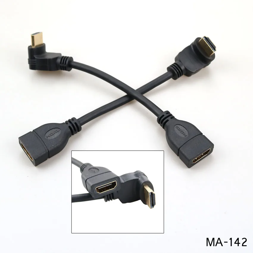 90 Degrees Angle HDMI-compatible Male to HDMI-compatible Female Connector Cable Adapter Extender Converter for PC TV Laptop DVD
90 Degrees Angle HDMI-compatible Male to HDMI-compatible Female Connector Cable Adapter Extender Converter for PC TV Laptop DVD