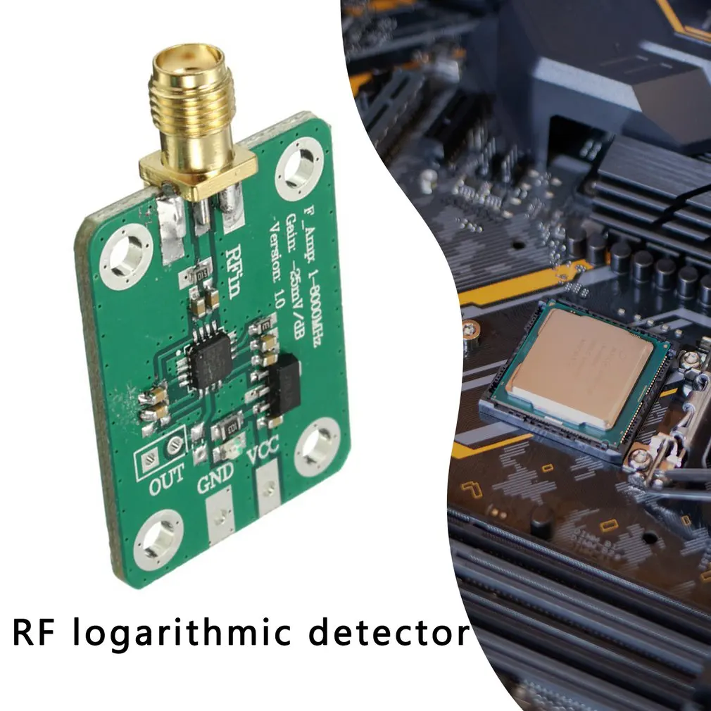 1-8000MHz AD8318 RF Logarithmic Detector 70dB RSSI Measurement Power Meter 