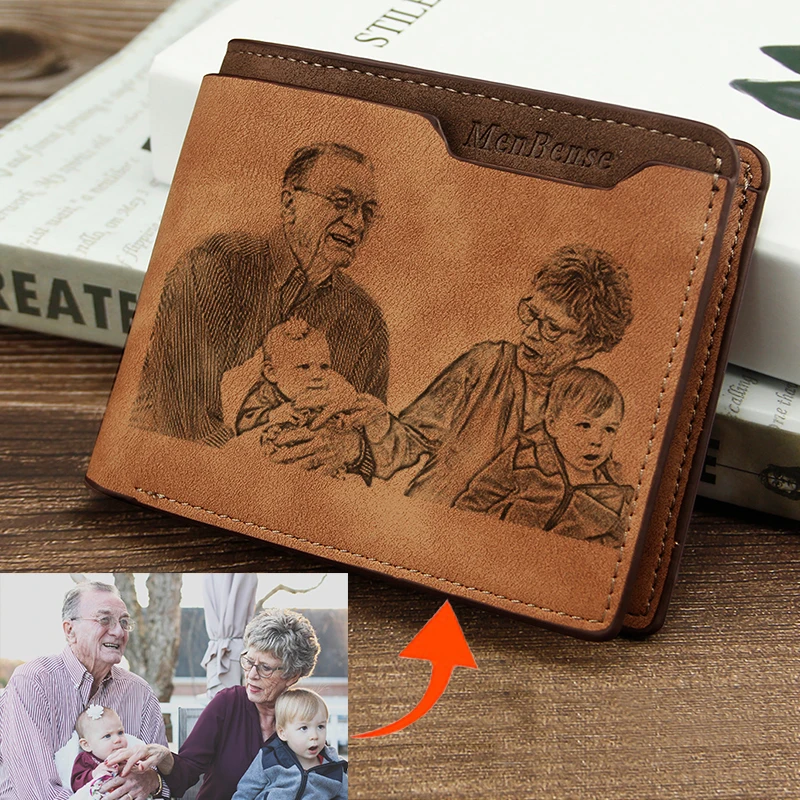 Men's Tri-Fold Waterproof Short Wallet Multifunction Casual PU Leather DIY Engraving Wallet Custom Pattern Engraving Wallets
Men's Tri-Fold Waterproof Short Wallet Multifunction Casual PU Leather DIY Engraving Wallet Custom Pattern Engraving Wallets