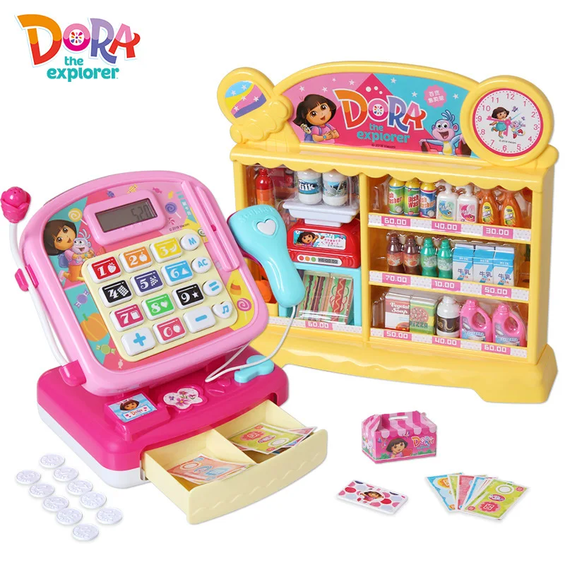 Dora Model Supermarket Cash Register Toy Scanning Vending Machine Children GIRL'S Play House Set Birthday Gift
Dora Model Supermarket Cash Register Toy Scanning Vending Machine Children GIRL'S Play House Set Birthday Gift