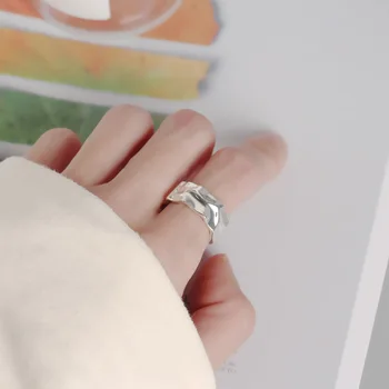 Trendy 925 sterling silver rings,irregular Wave pattern rings for women ,Opening Wide face,Party casual Accessories,fine jewelry 
Trendy 925 sterling silver rings,irregular Wave pattern rings for women ,Opening Wide face,Party casual Accessories,fine jewelry