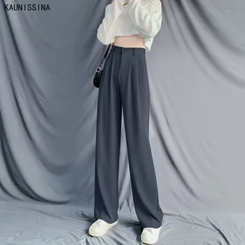 Spring Summer New Oversized Women Casual High Waist Wide Leg Blazer Pants Female Vintage Solid Pockets Zipper Solids Trousers
Spring Summer New Oversized Women Casual High Waist Wide Leg Blazer Pants Female Vintage Solid Pockets Zipper Solids Trousers