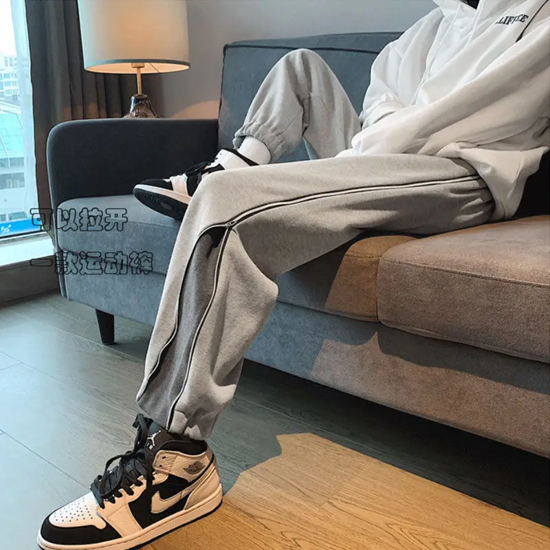 Side Zipper Wide Pants Men Casual Sport Joggers Pants Harajuku Sweatpants Streetwear Skateboard Pants Ankle Length Trousers
Side Zipper Wide Pants Men Casual Sport Joggers Pants Harajuku Sweatpants Streetwear Skateboard Pants Ankle Length Trousers