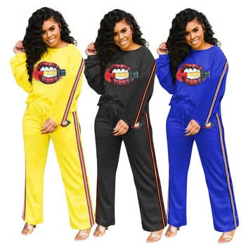 Autumn Winter Women Two Piece Set Top and Pants Plus Size Tracksuit Sweatsuit Outfit Casual Lips Print Active Sets
Autumn Winter Women Two Piece Set Top and Pants Plus Size Tracksuit Sweatsuit Outfit Casual Lips Print Active Sets