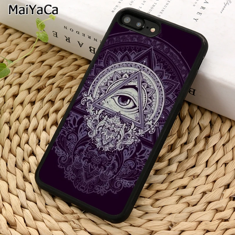 MaiYaCa All Seeing Eye Skull Alternative Phone Case For iPhone X XR XS 11 12 13 Pro MAX 5 6 6S 7 8 Plus Samsung Galaxy S8 S9 S10 | Мобильные