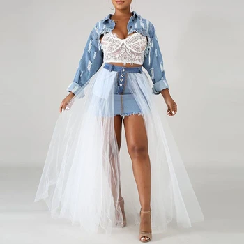 Women Skirt 2020 Spring Summer Stitched Mesh Gauze Puff Skirt Bohemian Style Ankle-Length A Line Skirt Ladies Clothes femme D30
Women Skirt 2020 Spring Summer Stitched Mesh Gauze Puff Skirt Bohemian Style Ankle-Length A Line Skirt Ladies Clothes femme D30
