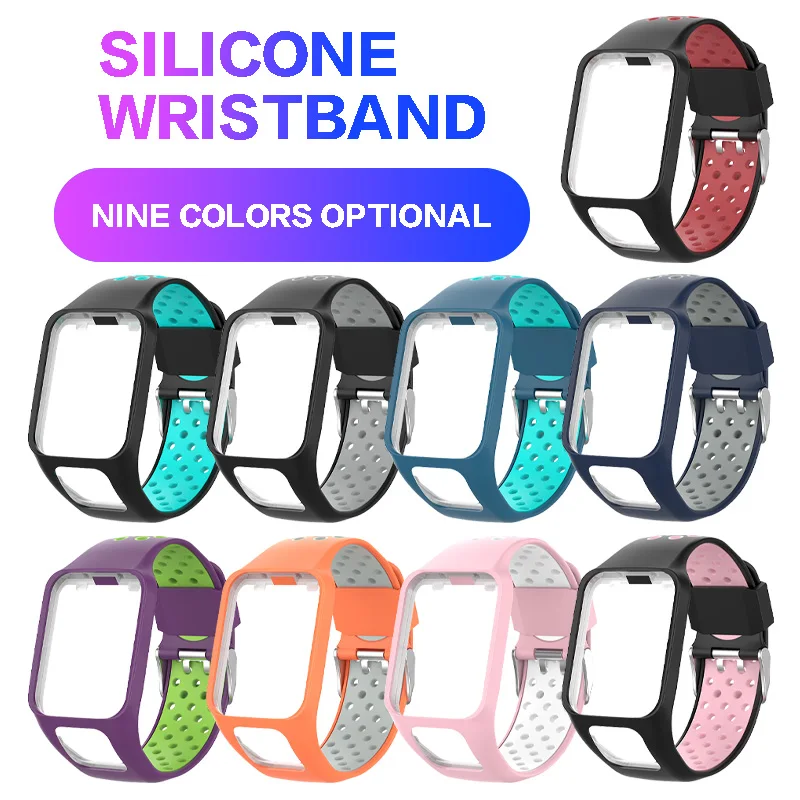 Watch Wrist Strap For TomTom Two-tone Silicone Watch Band For TomTom Spark Runner 2/3 Fitness Tracker Replacement Accessories
Watch Wrist Strap For TomTom Two-tone Silicone Watch Band For TomTom Spark Runner 2/3 Fitness Tracker Replacement Accessories