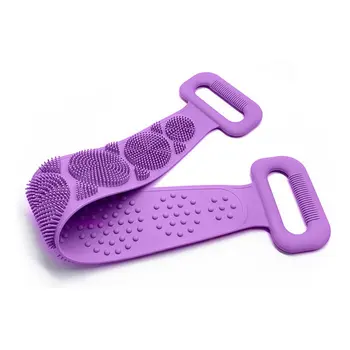 Silicone Back Scrubber Soft Loofah Bath Towel Bath Belt Body Exfoliating Massage For Shower Body Cleaning Shower Strap
Silicone Back Scrubber Soft Loofah Bath Towel Bath Belt Body Exfoliating Massage For Shower Body Cleaning Shower Strap