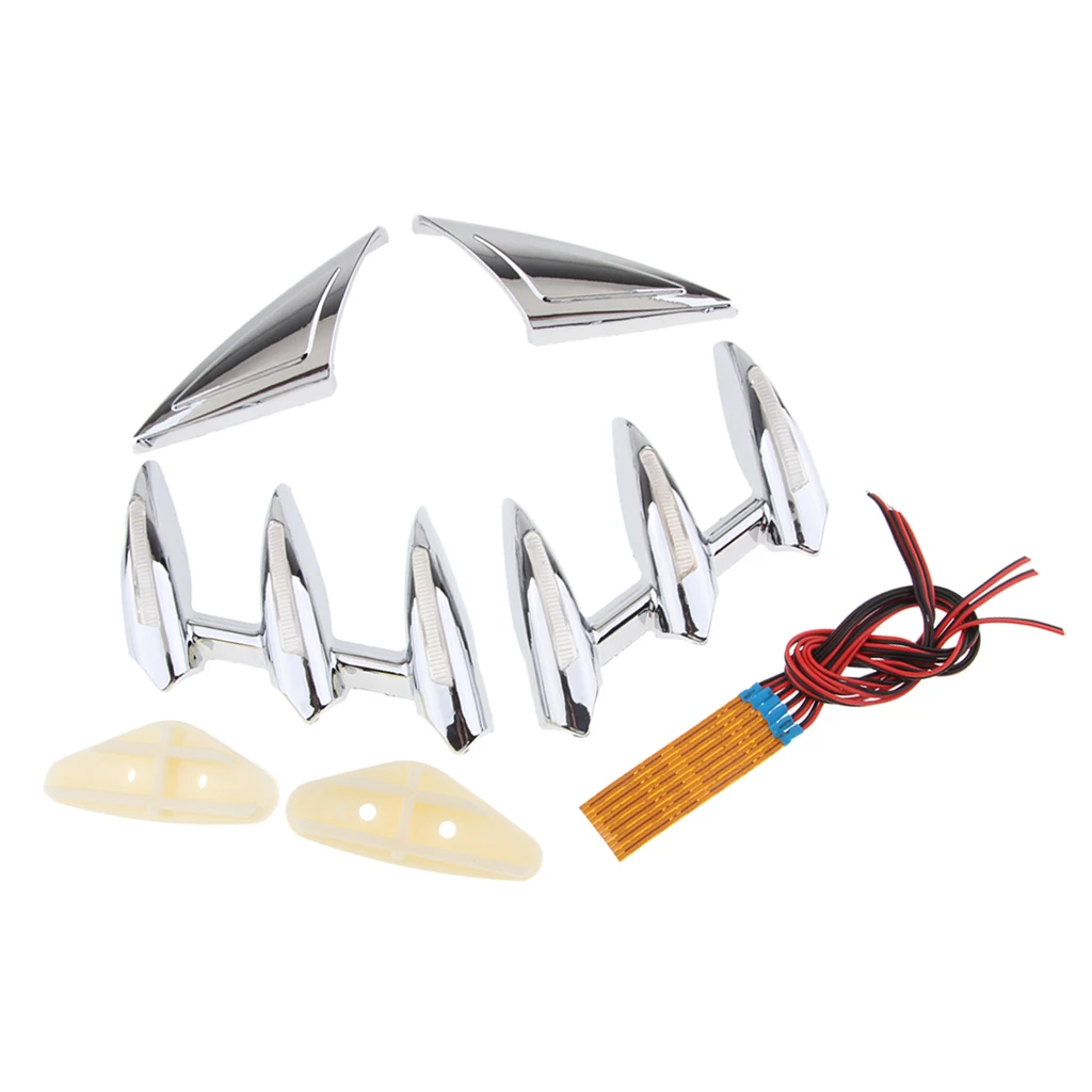 Motorcycle Front Fender Trim Cover Turn Signal Light Trims FOR Honda Gold Wing GL1800 01-11 Motorcycle Front Fender Trim Cover Turn Signal Light Trims FOR Honda Gold Wing GL1800 01-11