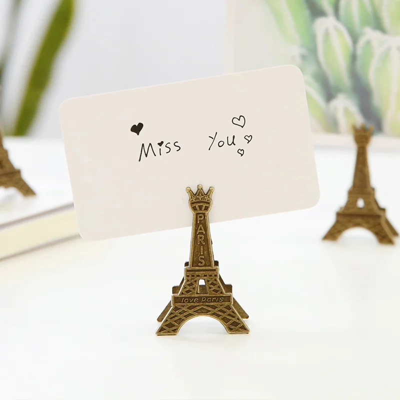 Metal Eiffel Tower Card Holder Memo Number Name Photo Clip Table Number Stand Wedding Party Desktop Decoration Gift for Friends
Metal Eiffel Tower Card Holder Memo Number Name Photo Clip Table Number Stand Wedding Party Desktop Decoration Gift for Friends