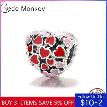 LByzHan Gradient Pink Love Heart Beads Fit Original 3mm Bracelet Hot 100% Real 925 Sterling Silver DIY Jewelry Making CMS1544
LByzHan Gradient Pink Love Heart Beads Fit Original 3mm Bracelet Hot 100% Real 925 Sterling Silver DIY Jewelry Making CMS1544