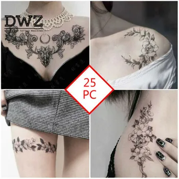25 pcs flower arm tattoo stickers waterproof female lasting sexy simulation chest clavicle half arm painted tattoo stickers
25 pcs flower arm tattoo stickers waterproof female lasting sexy simulation chest clavicle half arm painted tattoo stickers