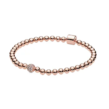 Authentic 925 Sterling Silver Basic Bracelets Rose Gold Color Clear Crystal Bangles For Women 925 Charm Jewelry 
Authentic 925 Sterling Silver Basic Bracelets Rose Gold Color Clear Crystal Bangles For Women 925 Charm Jewelry