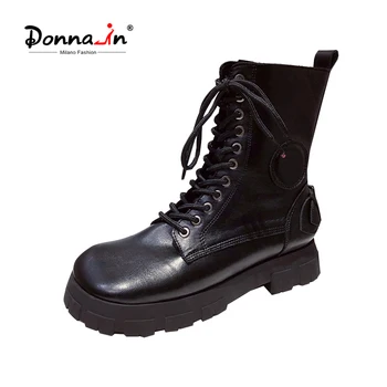 Donna-in New Winter Martin Women's Boots 2020 Square Head Lace-up Thick Platform Female Shoes Rubber Punk Cool Mid-calf Boots
Donna-in New Winter Martin Women's Boots 2020 Square Head Lace-up Thick Platform Female Shoes Rubber Punk Cool Mid-calf Boots
