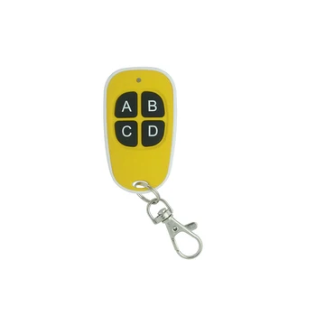 433Mhz ABCD 4 Keys Keychain Wireless Remote Control Receiver Module RF Transmitter Electric Cloning Gate Garage Door For Home
433Mhz ABCD 4 Keys Keychain Wireless Remote Control Receiver Module RF Transmitter Electric Cloning Gate Garage Door For Home