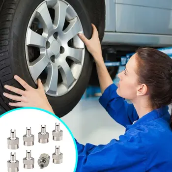 8pcs/Set Chrome Metal Slotted Head Valve Stem Caps With Core Remover Tool for Motorcycle/Car Repair Tool 
8pcs/Set Chrome Metal Slotted Head Valve Stem Caps With Core Remover Tool for Motorcycle/Car Repair Tool