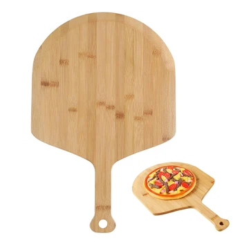 12 Inch Bamboo Pizza Paddle Cheese Steak Baking Serving Tray Cutting Chopping Board Bakeware Tableware Household Kitchen Tools
12 Inch Bamboo Pizza Paddle Cheese Steak Baking Serving Tray Cutting Chopping Board Bakeware Tableware Household Kitchen Tools