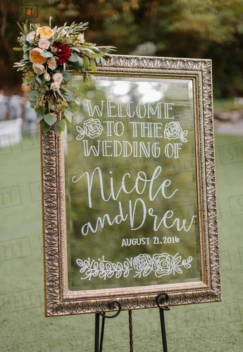 STIZZY Wall Decal Romantic Wedding Decoration Welcome Sign Wall Sticker Flower Poster Bride Groom Custom Name Vinyl Decor DIYW33
STIZZY Wall Decal Romantic Wedding Decoration Welcome Sign Wall Sticker Flower Poster Bride Groom Custom Name Vinyl Decor DIYW33