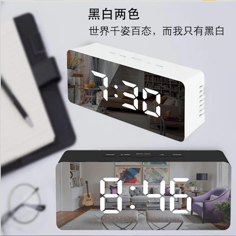 Household Items Home Decorations Clock Alarm Clockes Creative Mirror Alarm Clock Multi-Function LED Clocks Makeup Mirrors
Household Items Home Decorations Clock Alarm Clockes Creative Mirror Alarm Clock Multi-Function LED Clocks Makeup Mirrors