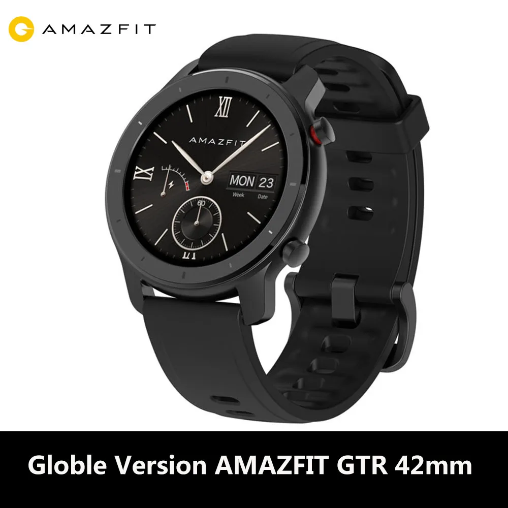 Huami Amazfit GTR 42mm Smart Watch Waterproof Smartwatch 24 Days 12 Sport mode GPS&GLONASS Heart rate For Android IOS Умные часы
Huami Amazfit GTR 42mm Smart Watch Waterproof Smartwatch 24 Days 12 Sport mode GPS&GLONASS Heart rate For Android IOS Умные часы