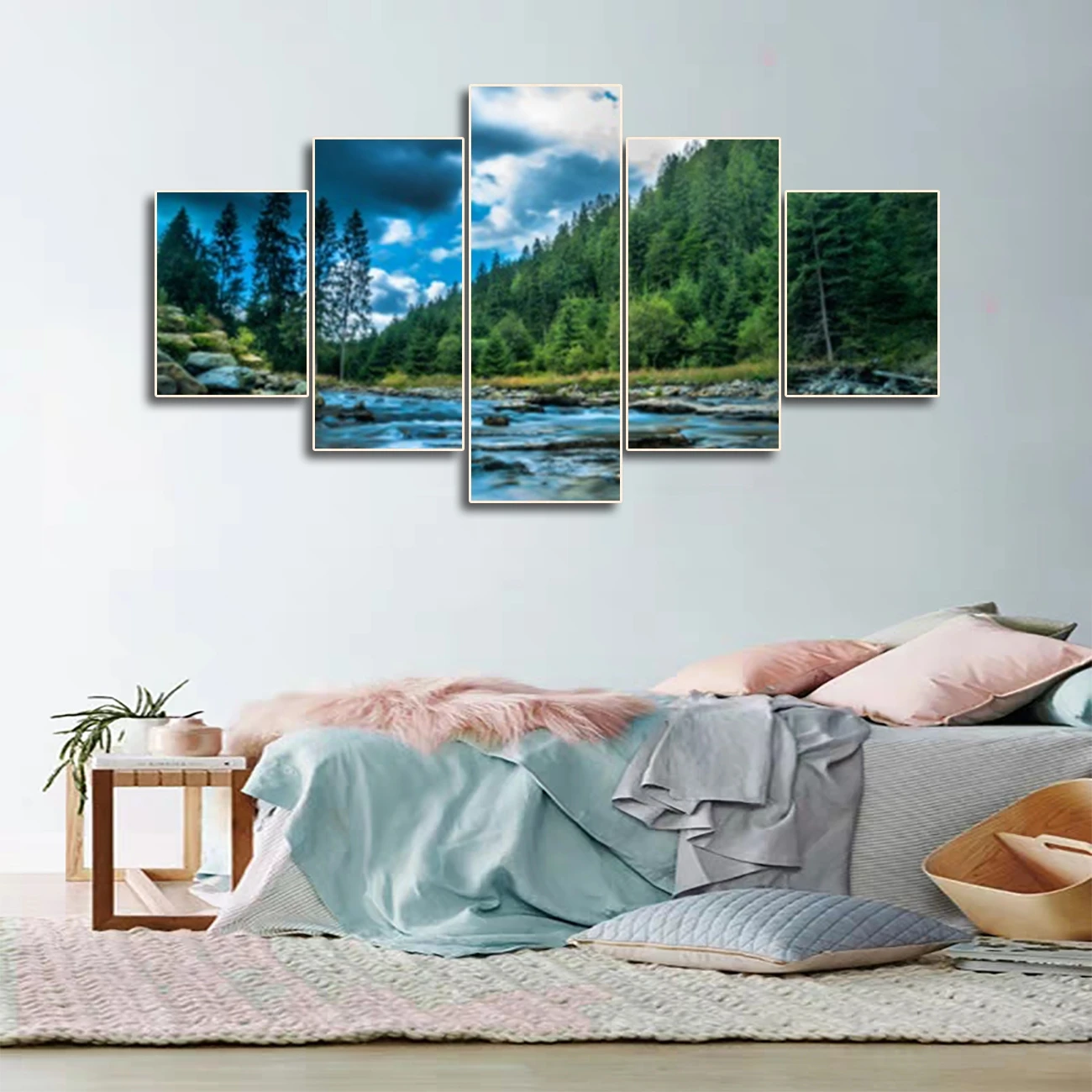 Laeacco 5 Panel Forest Trees Wall Artworkwork Posters Prints Abstract Canvas Painting Nordic Home Living Room Decoration 
Laeacco 5 Panel Forest Trees Wall Artworkwork Posters Prints Abstract Canvas Painting Nordic Home Living Room Decoration