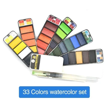 Portable Watercolor Kits 18/25/33/42 Colors Foldable Paint Set Outdoor Painting Artist Kids LFX-ING
Portable Watercolor Kits 18/25/33/42 Colors Foldable Paint Set Outdoor Painting Artist Kids LFX-ING