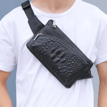 New men's Genuine leather crocodile pattern waist bag fashion casual first layer cowhide multi-compartment shoulder bag z89
New men's Genuine leather crocodile pattern waist bag fashion casual first layer cowhide multi-compartment shoulder bag z89
