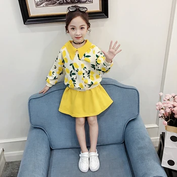 Cute Baby Girls Clothes Loose Lemon Print Tops + Skirts 2 Pieces Girls Sets Toddler Kids Outfits Retro Party Children Wear Vestidos for 6 8 10 12 Years
Cute Baby Girls Clothes Loose Lemon Print Tops + Skirts 2 Pieces Girls Sets Toddler Kids Outfits Retro Party Children Wear Vestidos for 6 8 10 12 Years