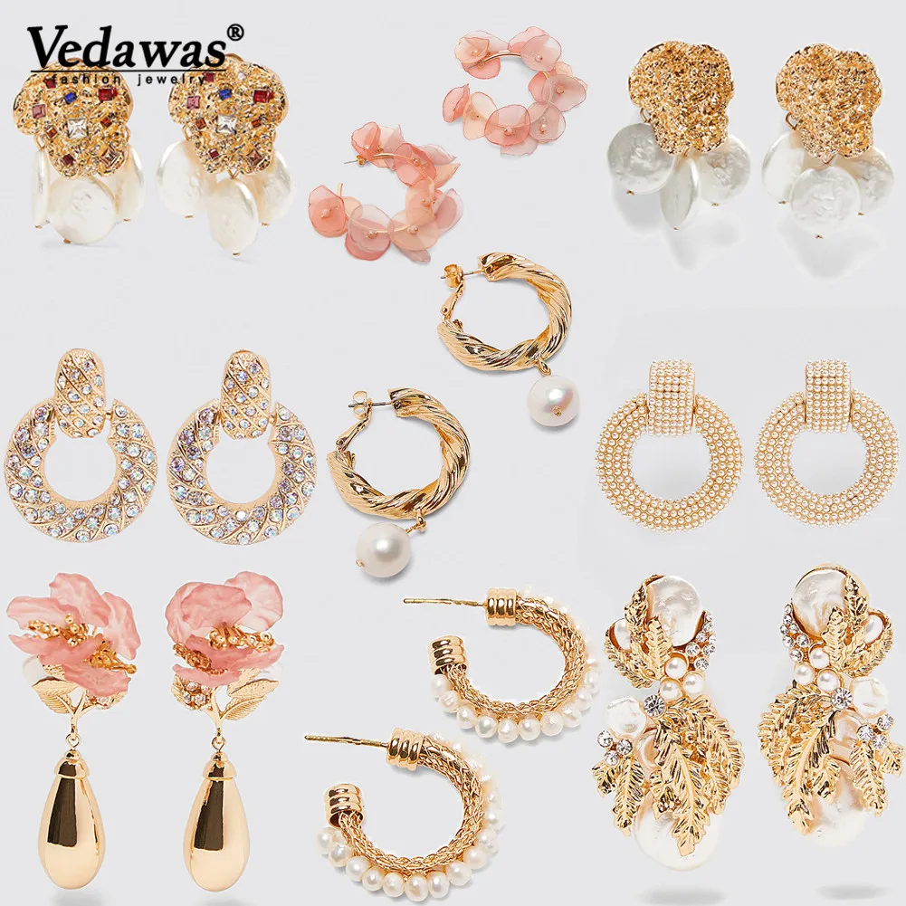 Vedawas Za Colorful Glass Crystal Statement Earrings Women 2019 Charm Pink Flower Teardrop Drop Earrings Handmade Gifts Jewelry
Vedawas Za Colorful Glass Crystal Statement Earrings Women 2019 Charm Pink Flower Teardrop Drop Earrings Handmade Gifts Jewelry