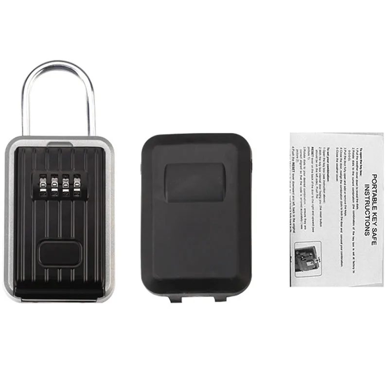 Wall-Mounted Outdoor Key Storage Lock Box 4-Digit Combination Password Key Safe Resettable Password
Wall-Mounted Outdoor Key Storage Lock Box 4-Digit Combination Password Key Safe Resettable Password
