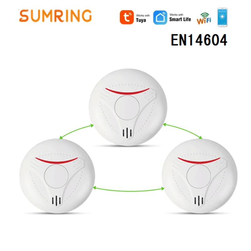 Fire Smoke Alarm WIFI wireless Interlinked Lithium Battery Interconnected Smoke Detector
Fire Smoke Alarm WIFI wireless Interlinked Lithium Battery Interconnected Smoke Detector