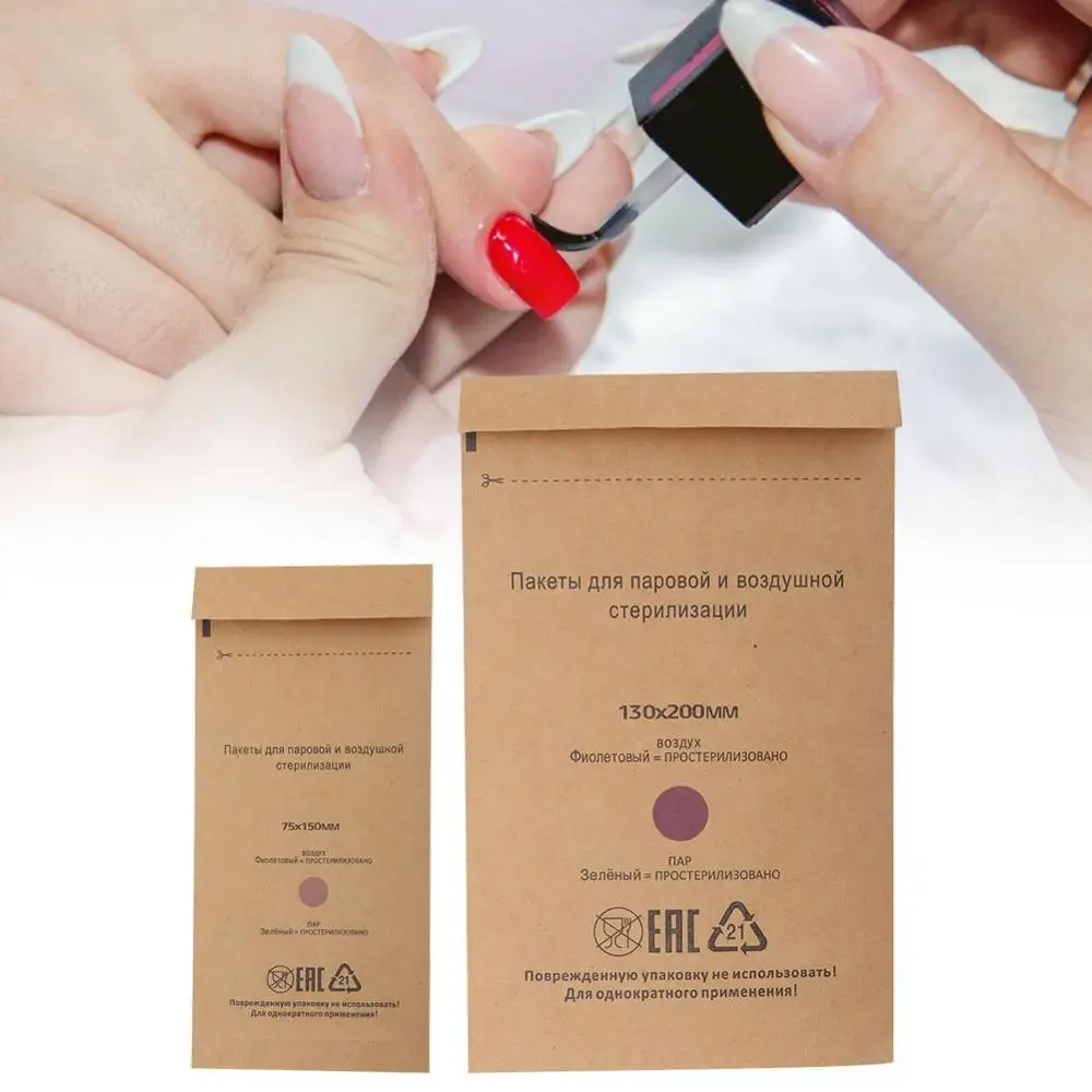 100Pcs/Set Disposable Sterilization Cosmetics Nail Tool Bag Disinfection Machine Accessories Manicure Tools Sterilization Bag
100Pcs/Set Disposable Sterilization Cosmetics Nail Tool Bag Disinfection Machine Accessories Manicure Tools Sterilization Bag