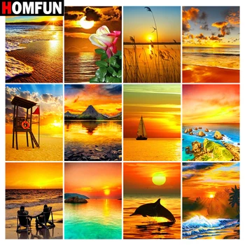 HOMFUN 3D Diamond Painting "Sea Sunset dolphin" DIY Full Rhinestones Drill Cross-stitch Kits Square Round Diamond Embroidery 
HOMFUN 3D Diamond Painting "Sea Sunset dolphin" DIY Full Rhinestones Drill Cross-stitch Kits Square Round Diamond Embroidery