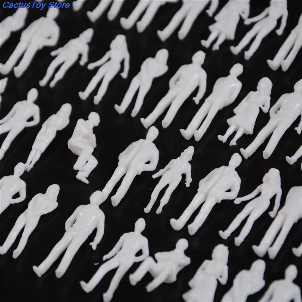 10pcs/pack 1:50 scale white model miniature figures Architectural human HO ABS plastic peoples | Игрушки и хобби