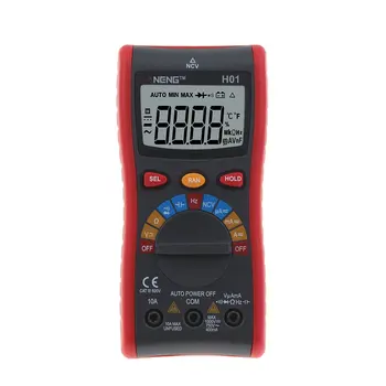 H01 Handheld Digital Multimeter Auto Range Tester Backlight 4000 Counts AC/DC 750/1000V Ammeter Voltmeter Ohm Tester Meter
H01 Handheld Digital Multimeter Auto Range Tester Backlight 4000 Counts AC/DC 750/1000V Ammeter Voltmeter Ohm Tester Meter