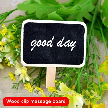 5Pcs Mini Wooden Blackboard Memo Sign Message Small Note Stand Clip for Food Labels Party
5Pcs Mini Wooden Blackboard Memo Sign Message Small Note Stand Clip for Food Labels Party
