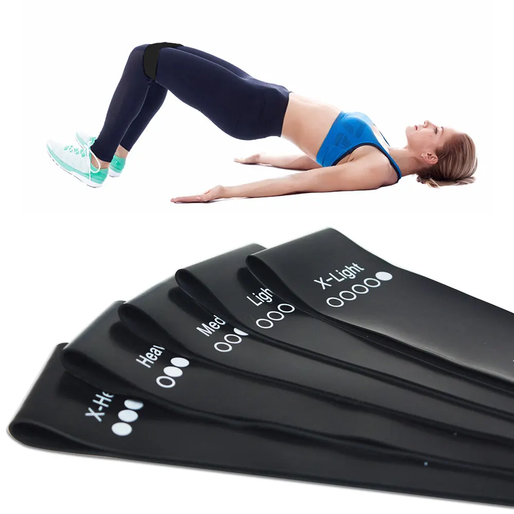 XC LOHAS Fitness Equipment Unisex Resistance Bands Set 5 Level 10-50LBS Gym Training Yoga Pilates Rubber Loops Workout Expander (10)