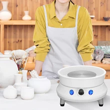 Electric Pottery Wheel Machine With Removable ABS Basin 13cm Plate Pottery Machine Ceramic Work Clay Crafts DIY Hand Tools
Electric Pottery Wheel Machine With Removable ABS Basin 13cm Plate Pottery Machine Ceramic Work Clay Crafts DIY Hand Tools