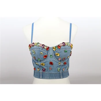 CIEMIIL new summer women's retro fashion blue cropped top tight-fitting sleeveless corset adjustable bra sexy club party top 
CIEMIIL new summer women's retro fashion blue cropped top tight-fitting sleeveless corset adjustable bra sexy club party top