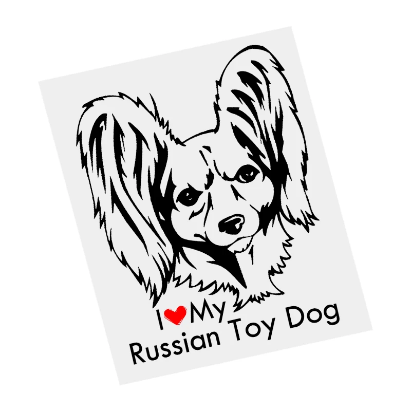S61642# I Love My Russian Toy Dog Black Transparent Car Sticker Vinyl Decal Waterproof Decors for Motorcycle Bumper Laptop
S61642# I Love My Russian Toy Dog Black Transparent Car Sticker Vinyl Decal Waterproof Decors for Motorcycle Bumper Laptop