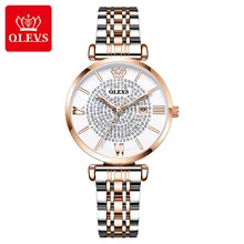 Luxury Quartz Women Watch Waterproof Stainless Steel and Milanese Strap Gypsophila Rhinestone Elegant Ladies Watch OLEVS 6892
Luxury Quartz Women Watch Waterproof Stainless Steel and Milanese Strap Gypsophila Rhinestone Elegant Ladies Watch OLEVS 6892