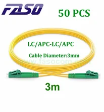FASO 50PCS 3M LC/APC-LC/APC Fiber Optic Patch Cord Single-mode G652D Dx Core 3.0mm Yellow LSZH Jacket Optical Fiber Jumper
FASO 50PCS 3M LC/APC-LC/APC Fiber Optic Patch Cord Single-mode G652D Dx Core 3.0mm Yellow LSZH Jacket Optical Fiber Jumper