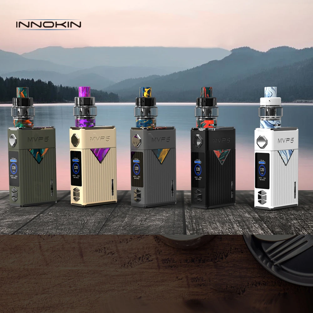 Newest Innokin MVP5 Ajax Kit 120W 5200mah battery mod with 5ml Ajax Tank E Cigarette Vaporizer 0.16ohm Plex3D Matrix Coil vape 
Newest Innokin MVP5 Ajax Kit 120W 5200mah battery mod with 5ml Ajax Tank E Cigarette Vaporizer 0.16ohm Plex3D Matrix Coil vape