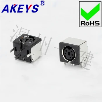 10PCS MDC5-02 square large keyboard plug DIN socket S terminal half pack 5-pin five-core socket head 
10PCS MDC5-02 square large keyboard plug DIN socket S terminal half pack 5-pin five-core socket head