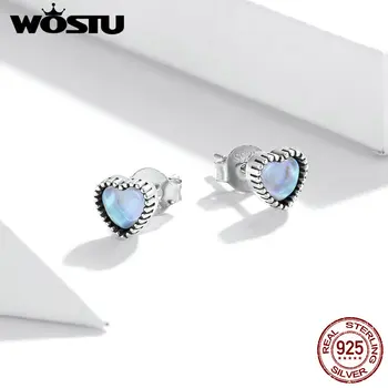 Wostu Genuine 925 Sterling Silver Heart of Glass Stud Earrings for Women Original Design Fine Jewelry Bijoux Brincos DXE929
Wostu Genuine 925 Sterling Silver Heart of Glass Stud Earrings for Women Original Design Fine Jewelry Bijoux Brincos DXE929