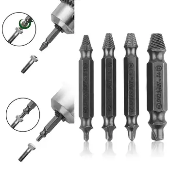 4PCS/Set S2 Alloy Steel Double Ended Damaged Screw Extractor Drill Bits Out Remover Bolt Stud Tool Kit #1 #2 #3 #4
4PCS/Set S2 Alloy Steel Double Ended Damaged Screw Extractor Drill Bits Out Remover Bolt Stud Tool Kit #1 #2 #3 #4