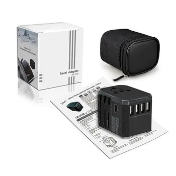 Travel Adapter Socket Fast Charge Type-C Converter Plug Global Universal Switch Plug Travel Multi-function Conversion Socket
Travel Adapter Socket Fast Charge Type-C Converter Plug Global Universal Switch Plug Travel Multi-function Conversion Socket