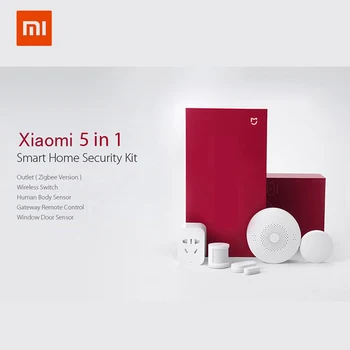 Xiaomi Mijia 5 in 1 Smart Home Security Kit Multimode Gateway Smart Socket Wireless Switch Human Body Window Door Sensor Set
Xiaomi Mijia 5 in 1 Smart Home Security Kit Multimode Gateway Smart Socket Wireless Switch Human Body Window Door Sensor Set